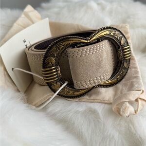 Sezane Gaia Belt in Mastic